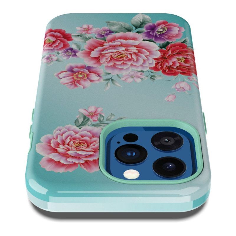 Handyhülle Für iPhone 14 Pro Vintage-blumen