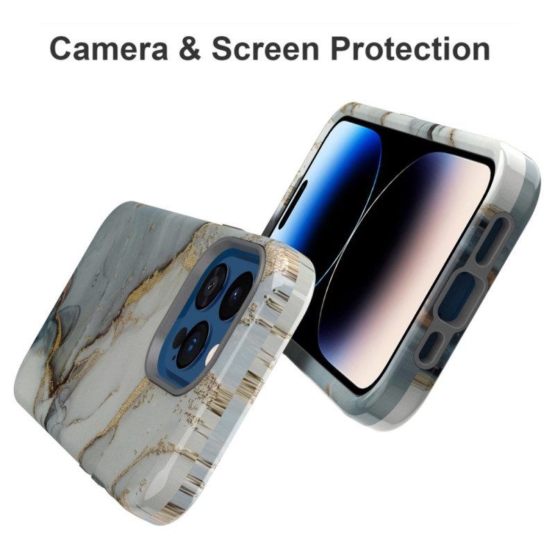 Hülle Für iPhone 14 Pro Luxuriöser Marmor