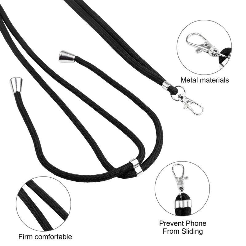 Hülle Für iPhone 14 Pro Mit Kordel Kartenhalter-lanyard Und Ständer