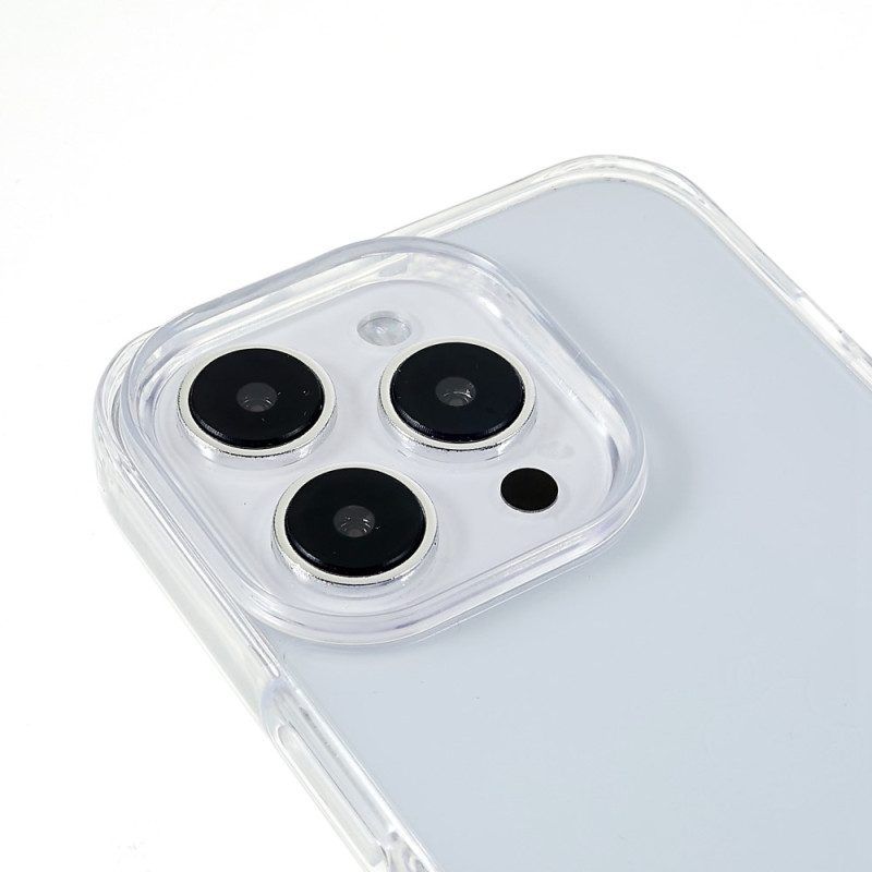 Hülle Für iPhone 14 Pro Transparent Mit Farbiger Kordel