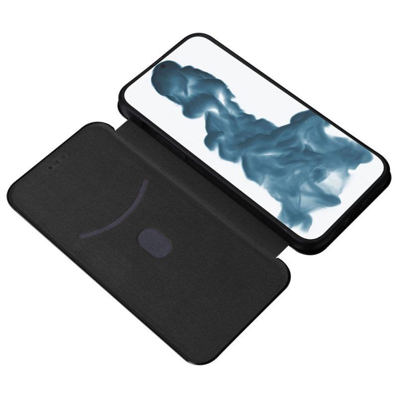 Schutzhülle Für iPhone 14 Pro Flip Case Farbige Kohlefaser