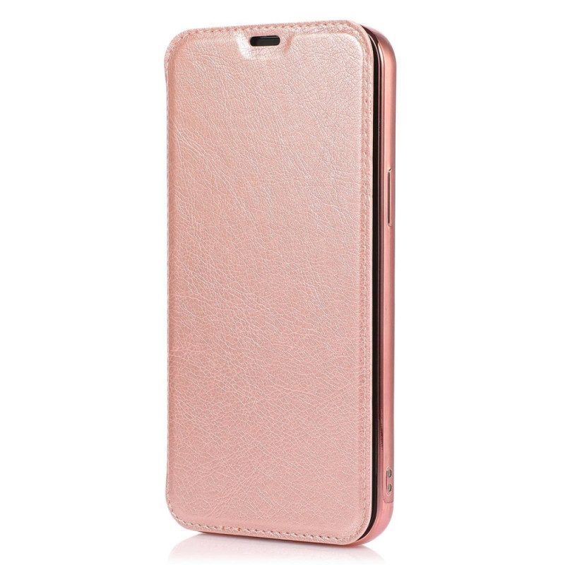 Schutzhülle Für iPhone 14 Pro Flip Case Kartenhalter Aus Kunstleder