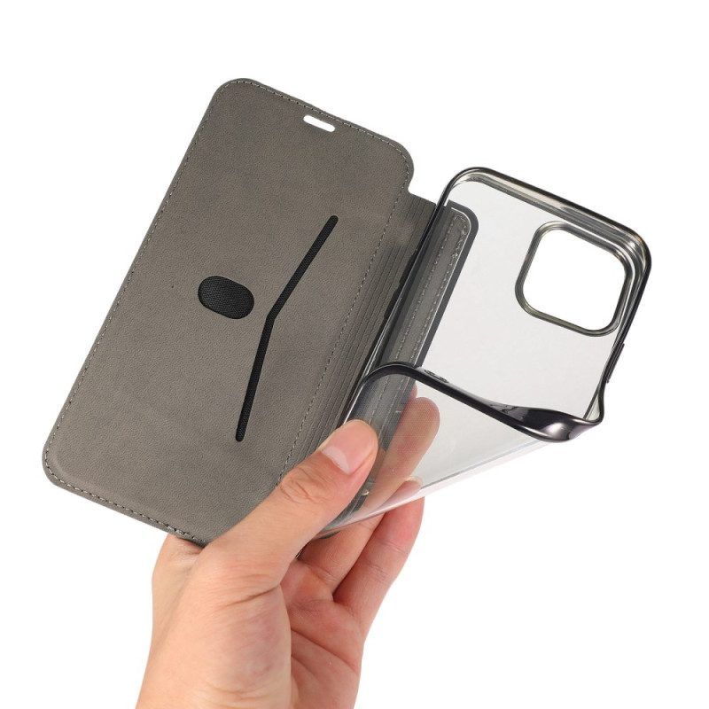 Schutzhülle Für iPhone 14 Pro Flip Case Kartenhalter Aus Kunstleder