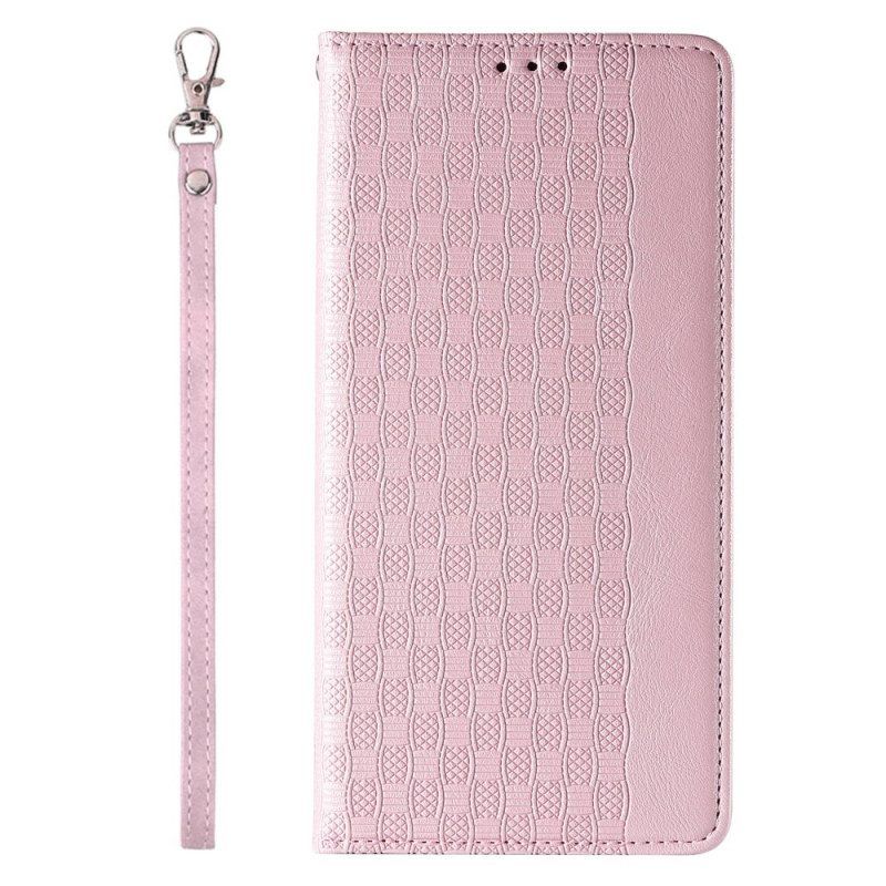 Schutzhülle Für iPhone 14 Pro Mit Kordel Flip Case Vintage-riemchen