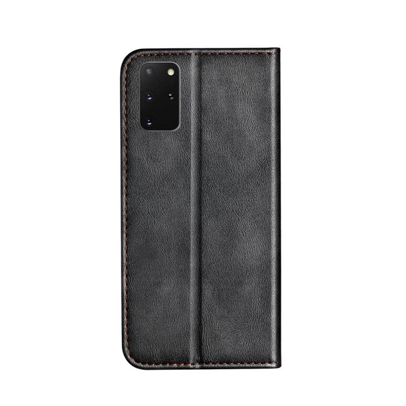 Flip Case Samsung Galaxy S20 Plus / S20 Plus 5G Grau Zweifarbiger Ledereffekt