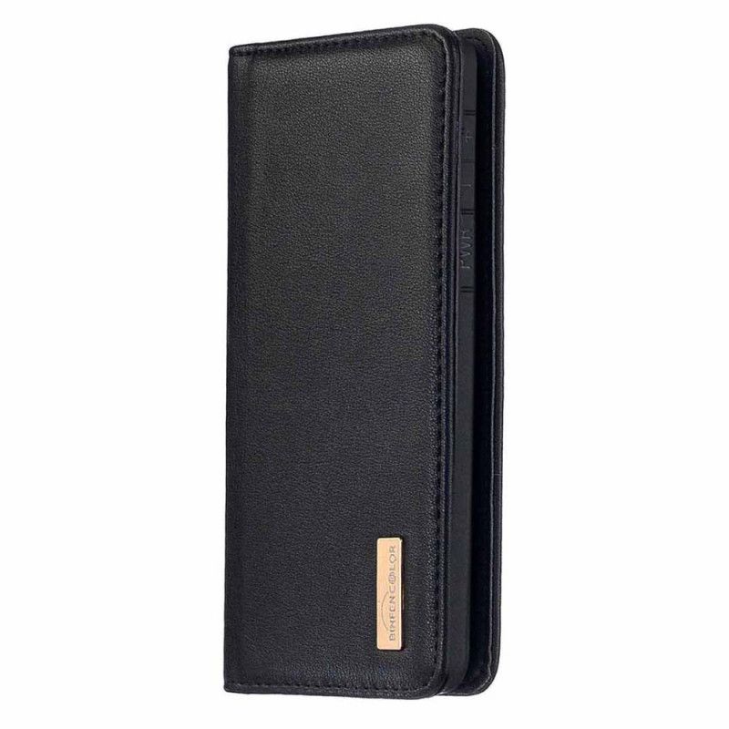 Flip Case Samsung Galaxy S20 Plus / S20 Plus 5G Schwarz Abnehmbare Schale Aus Echtem Leder