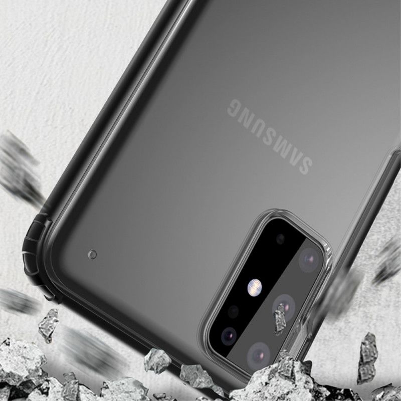 Hülle Für Samsung Galaxy S20 Plus / S20 Plus 5G Schwarz Mit Farbigen Kanten Weben