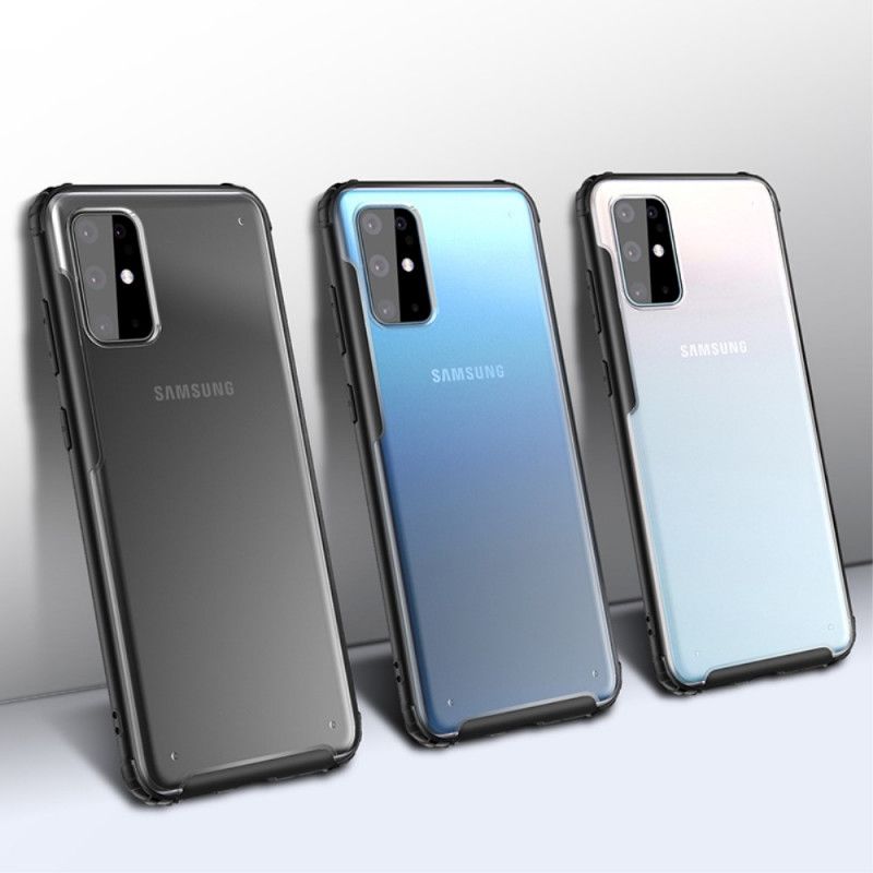 Hülle Für Samsung Galaxy S20 Plus / S20 Plus 5G Schwarz Mit Farbigen Kanten Weben