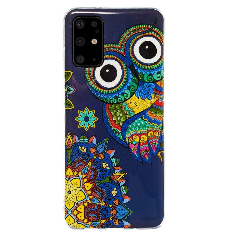 Hülle Samsung Galaxy S20 Plus / S20 Plus 5G Fluoreszierende Mandala-Eule