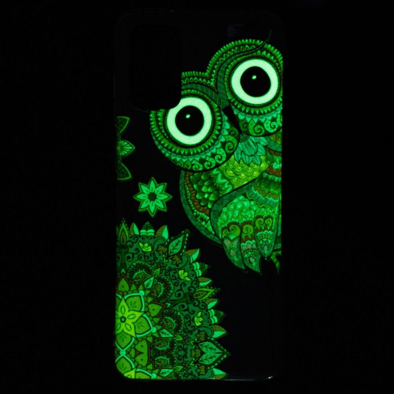 Hülle Samsung Galaxy S20 Plus / S20 Plus 5G Fluoreszierende Mandala-Eule