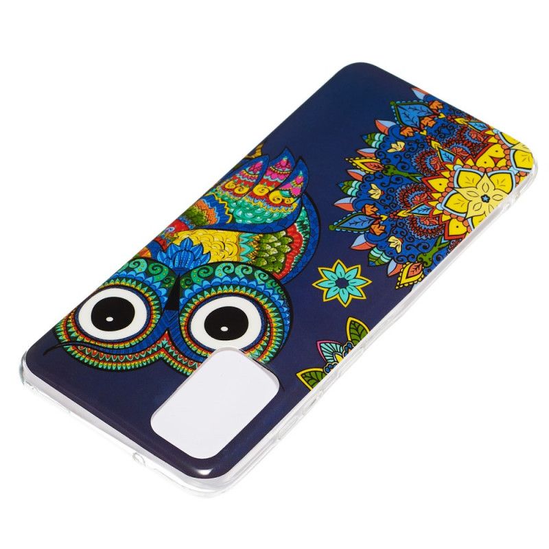 Hülle Samsung Galaxy S20 Plus / S20 Plus 5G Fluoreszierende Mandala-Eule