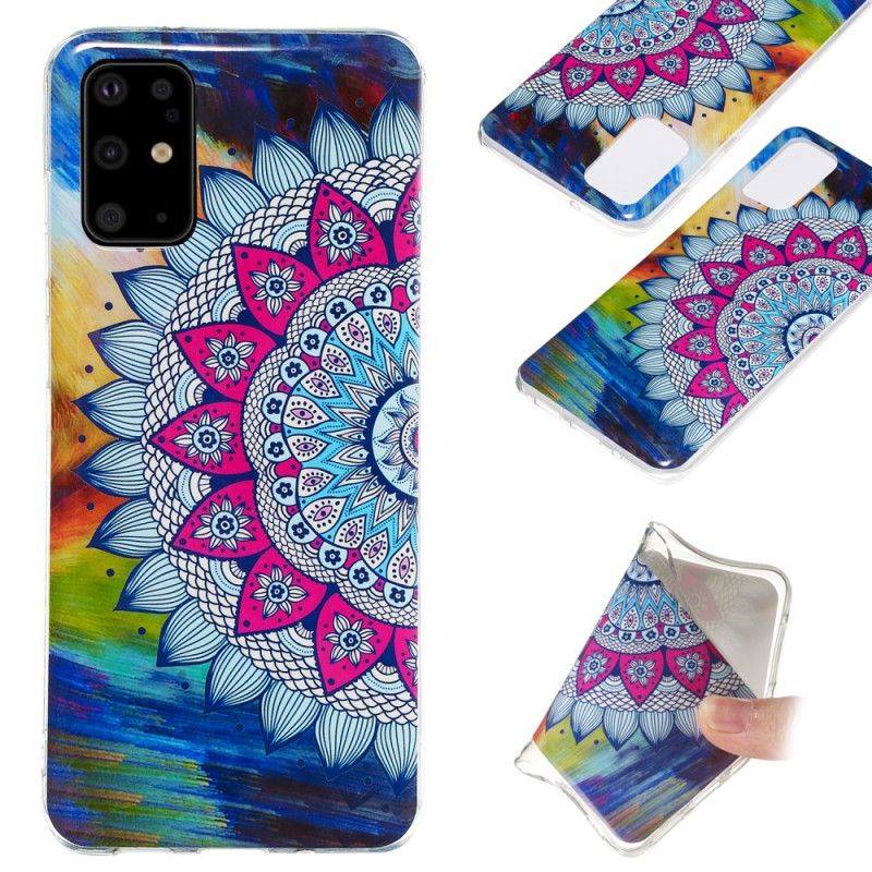 Hülle Samsung Galaxy S20 Plus / S20 Plus 5G Fluoreszierendes Farbiges Mandala