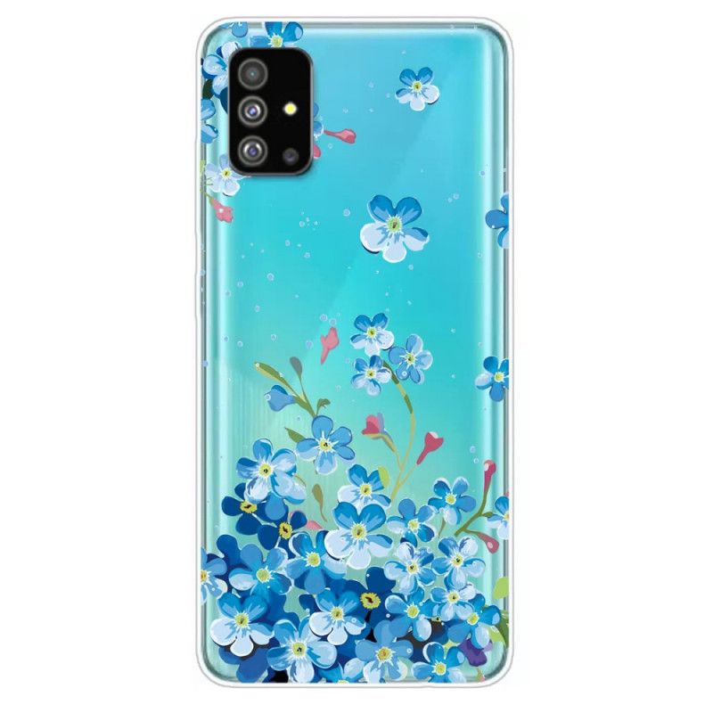 Hülle Samsung Galaxy S20 Plus / S20 Plus 5G Handyhülle Blaue Blüten