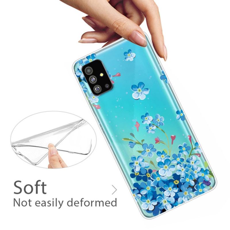Hülle Samsung Galaxy S20 Plus / S20 Plus 5G Handyhülle Blaue Blüten