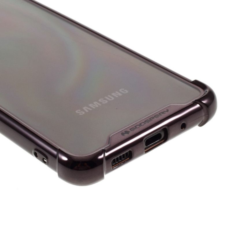 Hülle Samsung Galaxy S20 Plus / S20 Plus 5G Schwarz Transparente. Goosperyfarbene Kanten