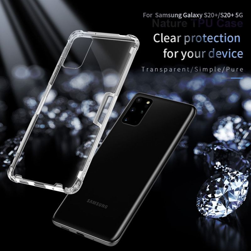 Hülle Samsung Galaxy S20 Plus / S20 Plus 5G Weiß Natürliches Transparentes Nillkin