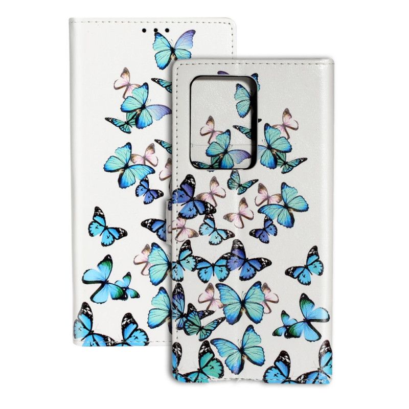 Lederhüllen Für Samsung Galaxy S20 Plus / S20 Plus 5G Design Schmetterlinge