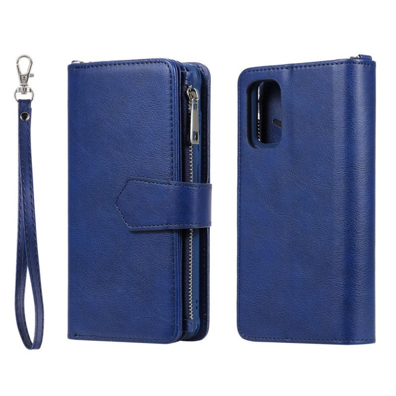 Lederhüllen Samsung Galaxy S20 Plus / S20 Plus 5G Schwarz Abnehmbare Brieftasche