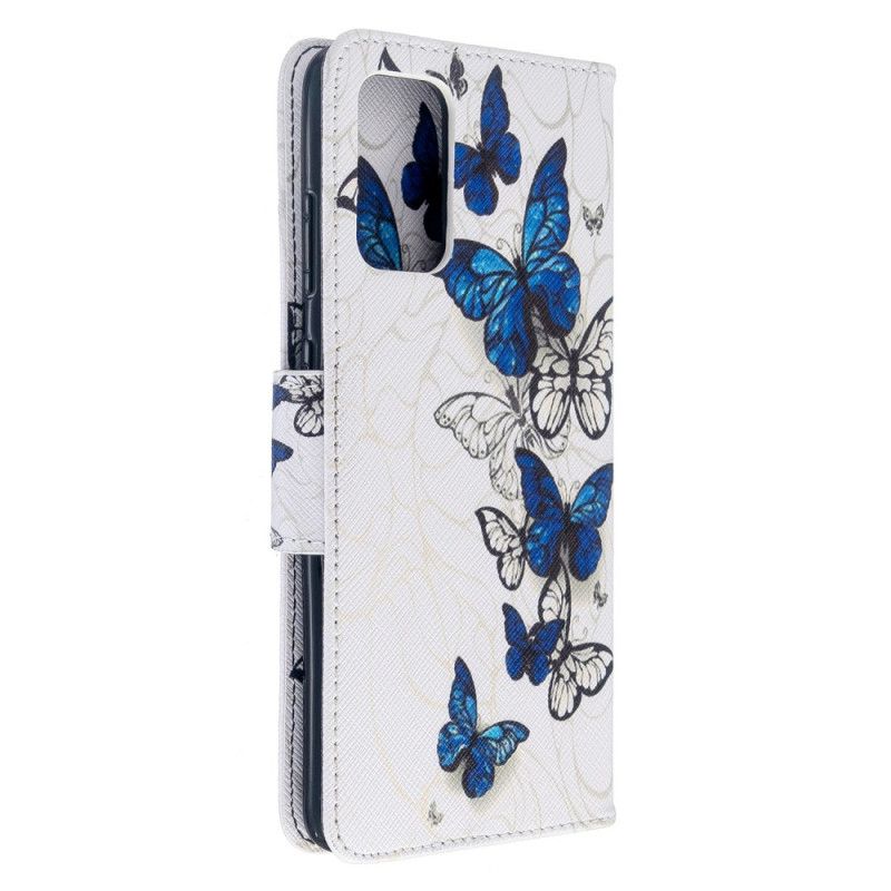 Lederhüllen Samsung Galaxy S20 Plus / S20 Plus 5G Schwarz Handyhülle Könige Schmetterlinge