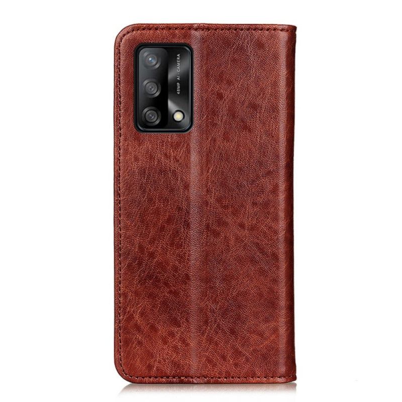 Flip Case Oppo A74 4g Handyhülle Lederstruktur