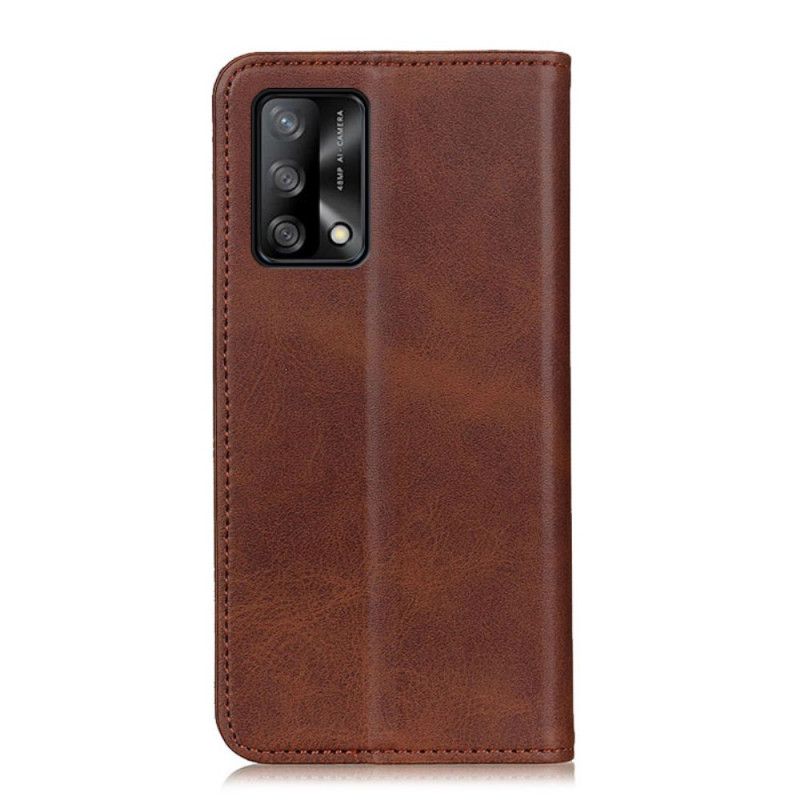 Flip Case Oppo A74 4g Spaltleder Eleganz