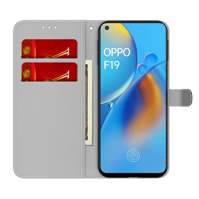 Lederhüllen Für Oppo A74 4g Abstraktes Muster