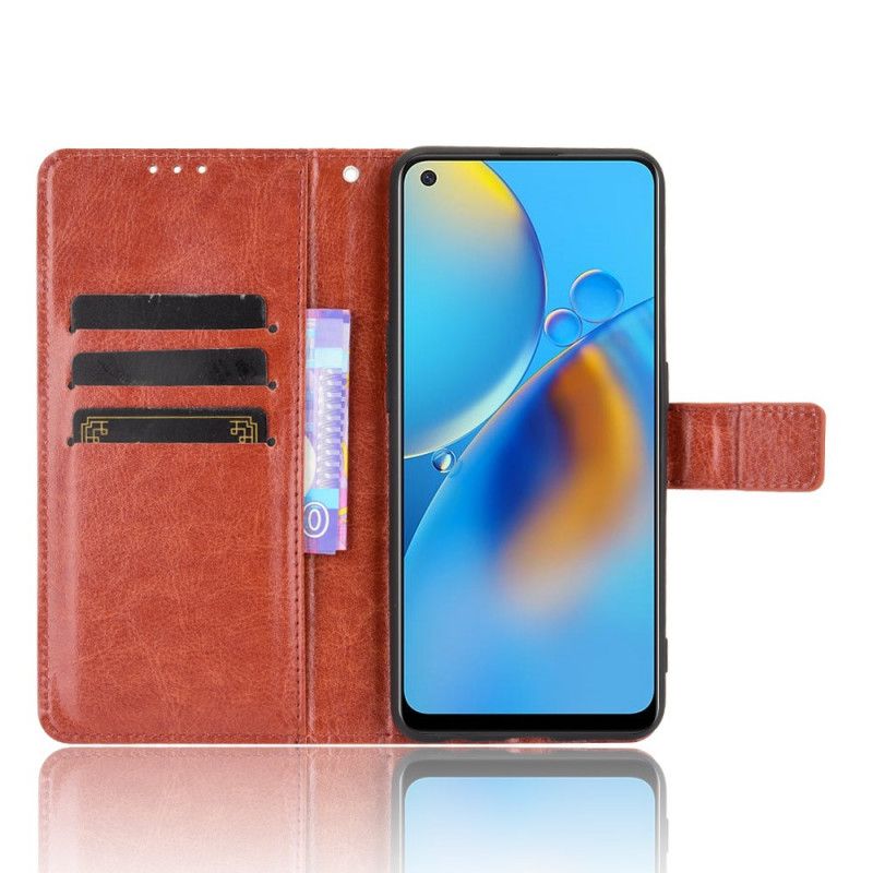 Lederhüllen Oppo A74 4g Auffälliges Kunstleder