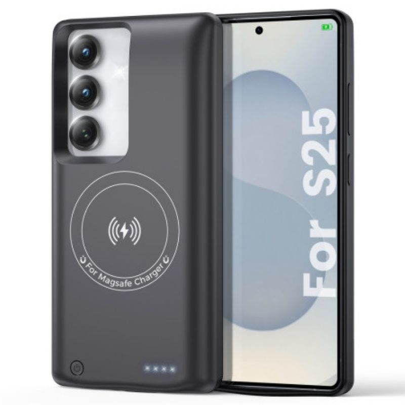 Externe Akkuhülle Mit 10000 Mah Für Samsung Galaxy S25/s24 Mit Magnetischer Befestigung