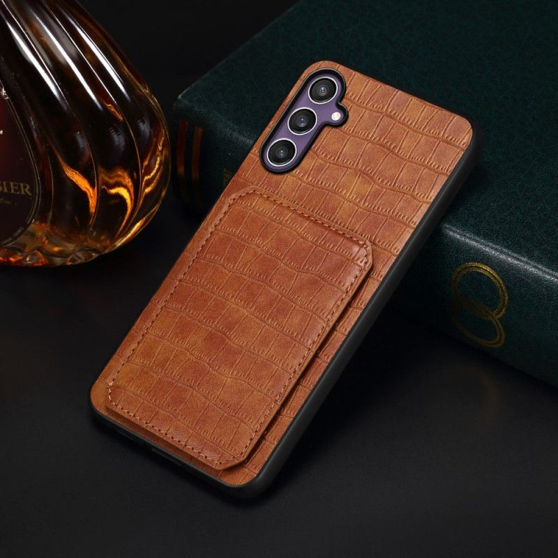 Hülle Samsung Galaxy S25 5g Kartenhalter Mit Krokodil-optik