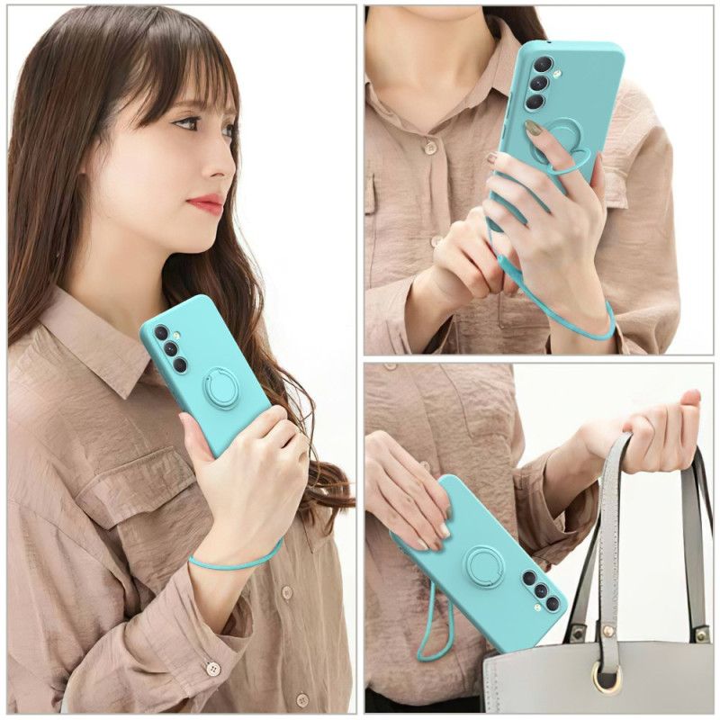 Hülle Samsung Galaxy S25 5g Ringhalter Aus Flüssigsilikon