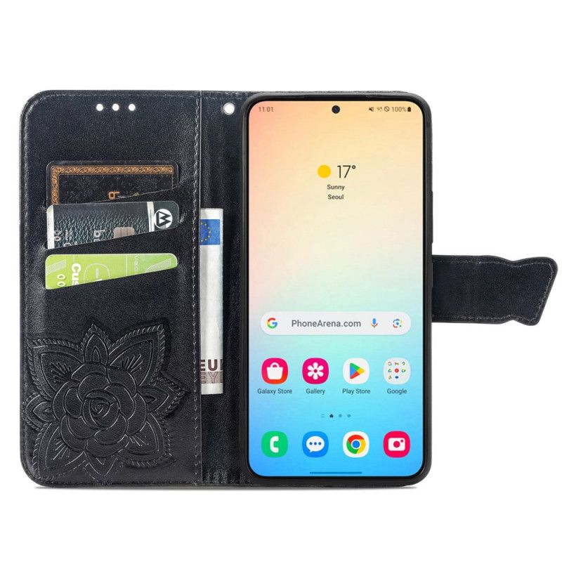 Lederhüllen Für Samsung Galaxy S25 5g Barockschmetterling