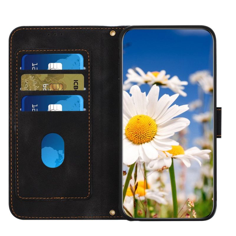 Lederhüllen Für Samsung Galaxy S25 5g Geldbörse Mit Blumenmuster