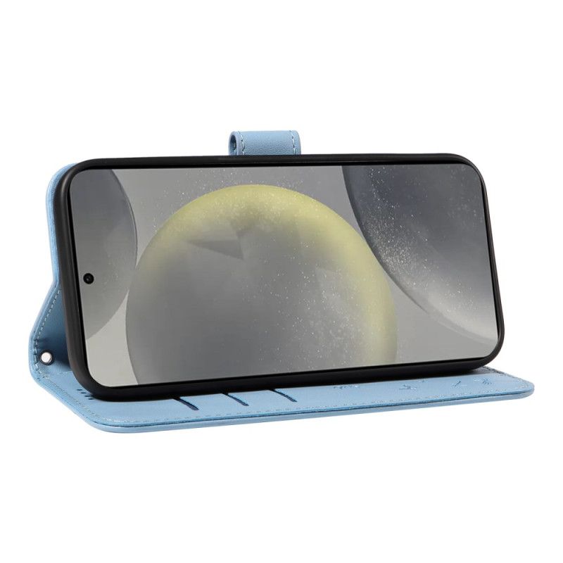 Lederhüllen Für Samsung Galaxy S25 5g Löwenzahn-riemen