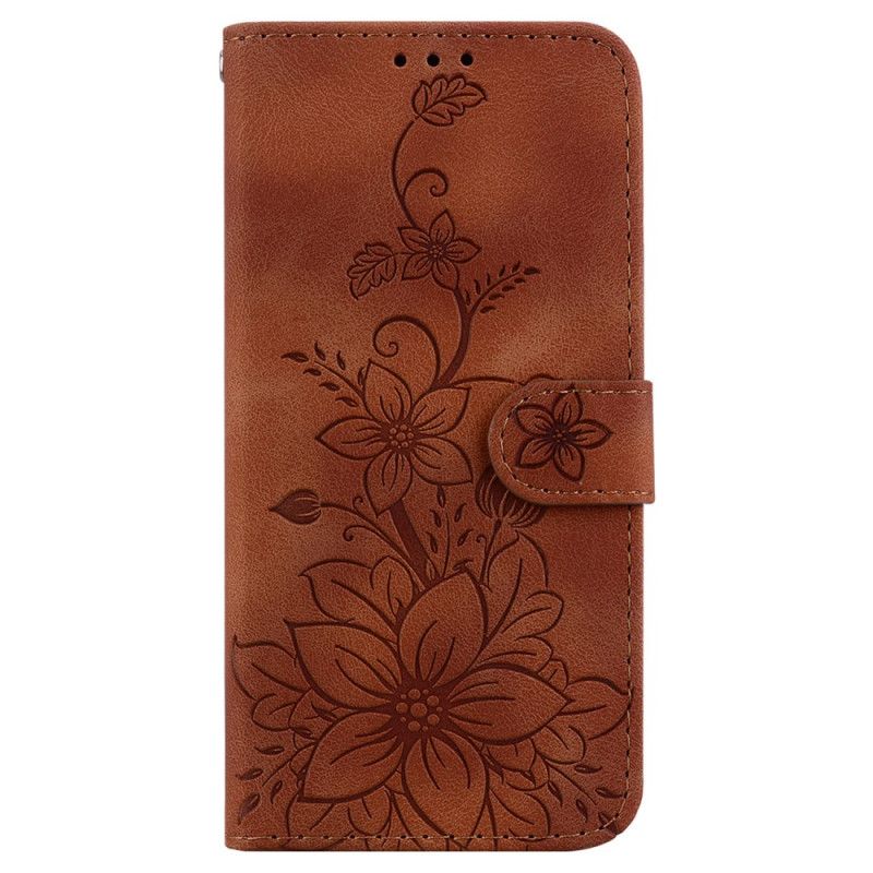 Lederhüllen Samsung Galaxy S25 5g Handyhülle Blumenmuster
