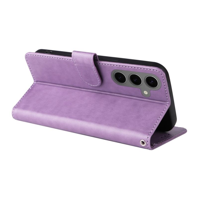 Lederhüllen Samsung Galaxy S25 5g Handyhülle Kleine Blumen