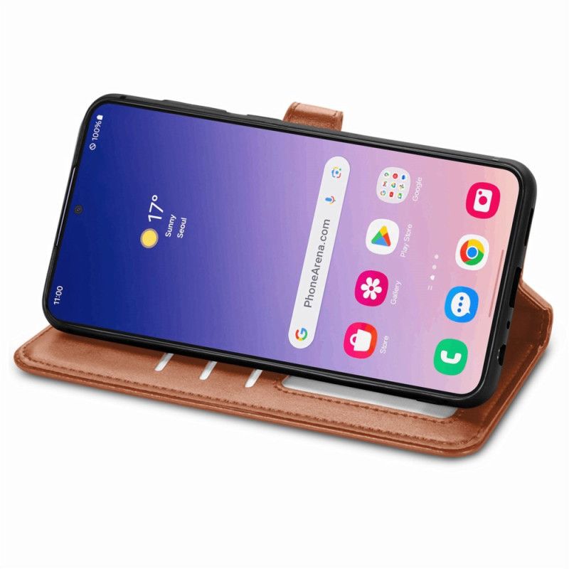 Lederhüllen Samsung Galaxy S25 5g Handyhülle Magnetverschluss