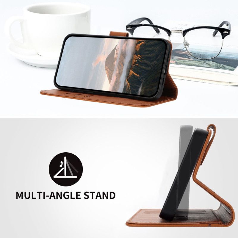 Lederhüllen Samsung Galaxy S25 5g Handyhülle Umhängeband Mit Dreiecksmuster