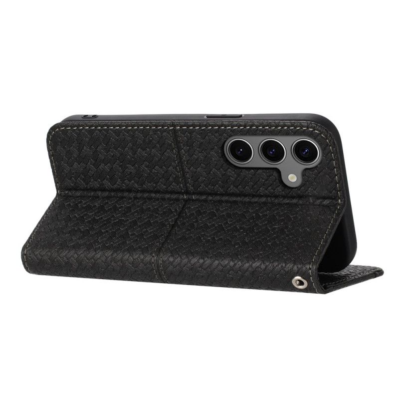 Lederhüllen Samsung Galaxy S25 5g Handyhülle Zierrand