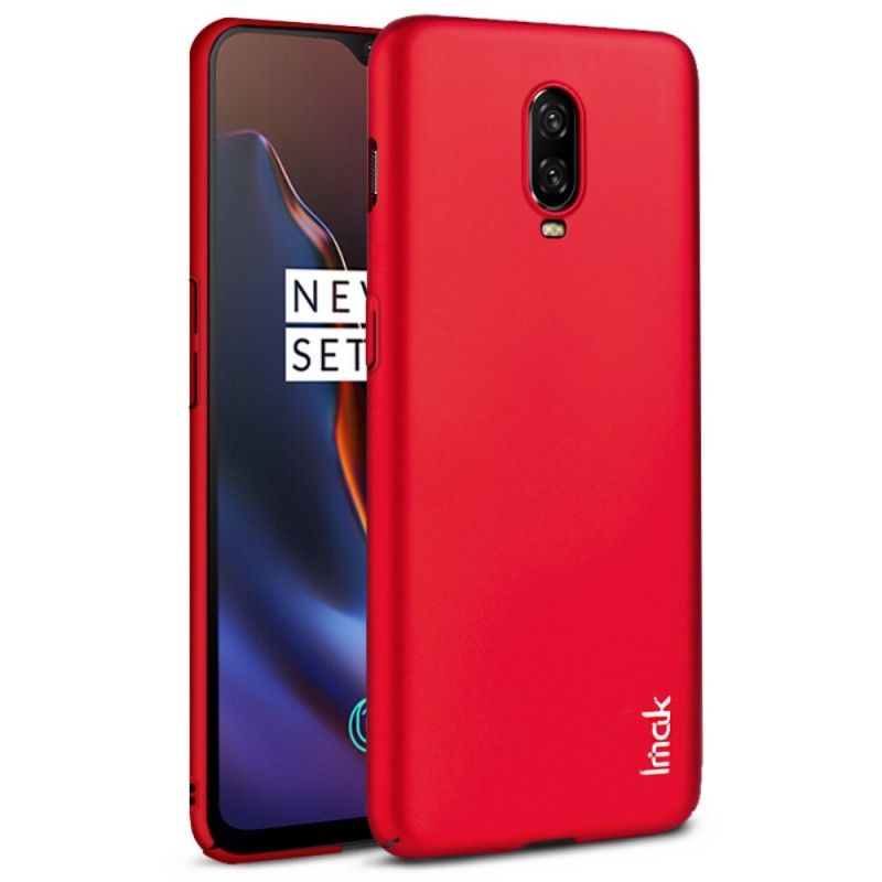 Hülle Für OnePlus 6T Rot Seidenserie