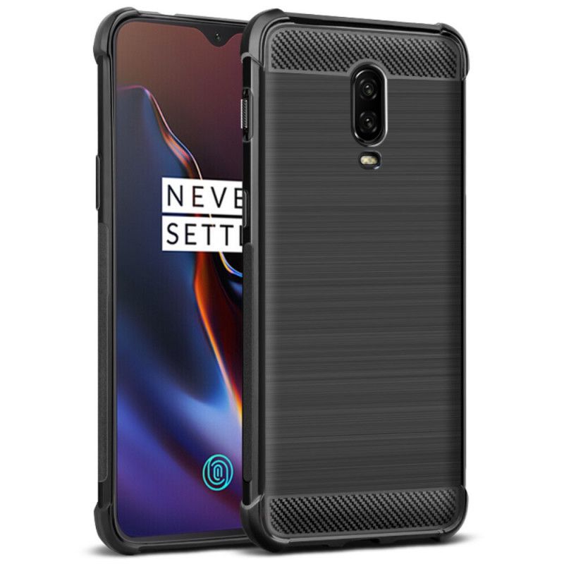 Hülle OnePlus 6T Gebürstete Kohlefaser Der Imak Vega-Serie