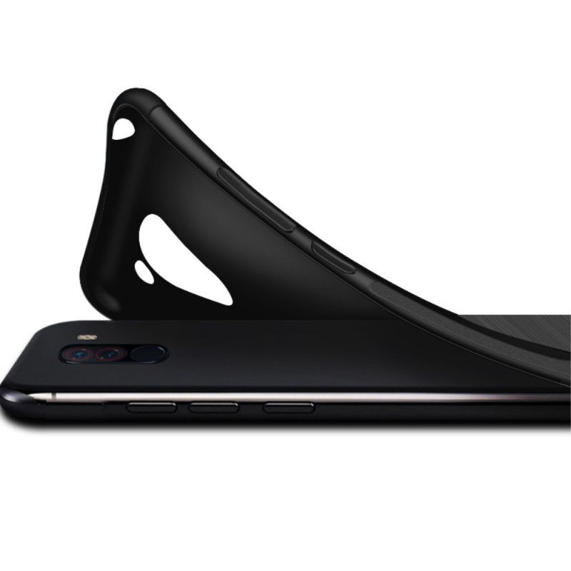 Hülle OnePlus 6T Gebürstete Kohlefaser Der Imak Vega-Serie