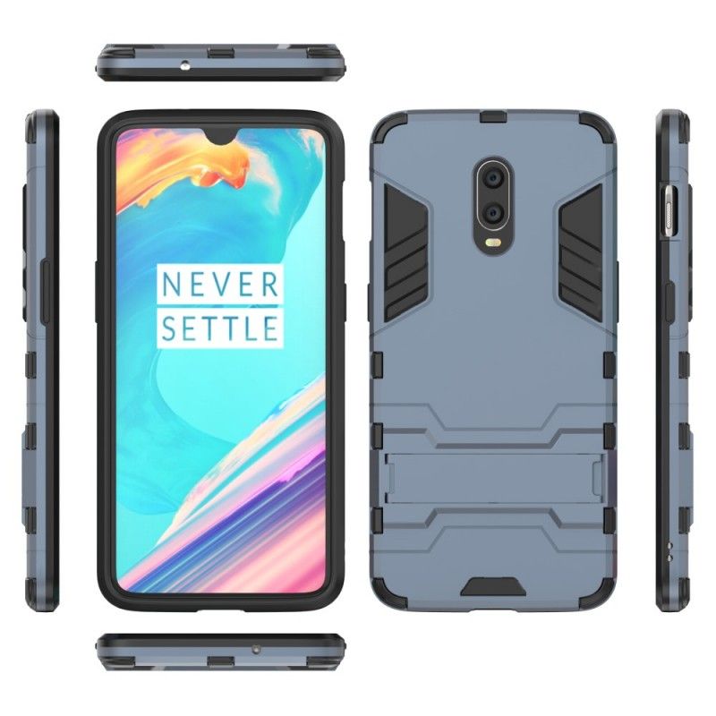 Hülle OnePlus 6T Schwarz Extrem Widerstandsfähige Zunge