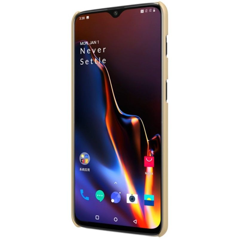 Hülle OnePlus 6T Schwarz Starrer Gefrosteter Nillkin