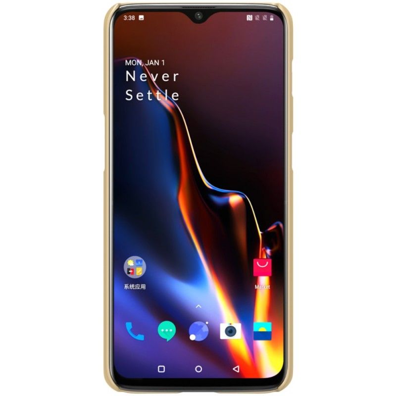 Hülle OnePlus 6T Schwarz Starrer Gefrosteter Nillkin