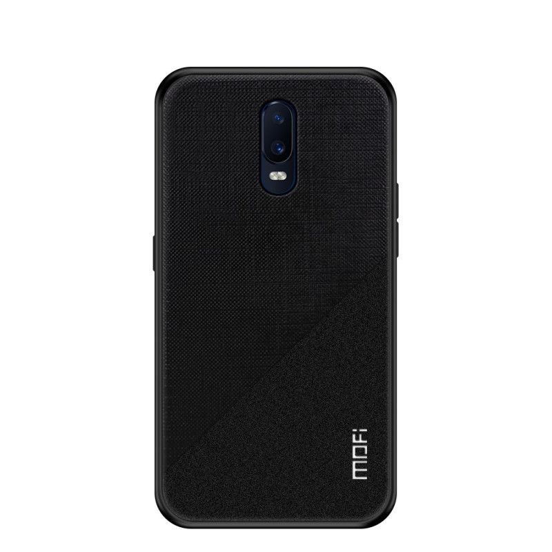 Hülle OnePlus 6T Schwarz Zweifarbiger Stoff-Mofi