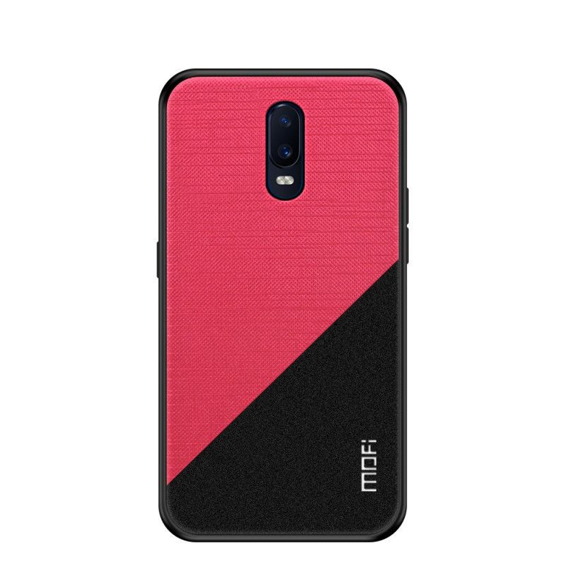 Hülle OnePlus 6T Schwarz Zweifarbiger Stoff-Mofi