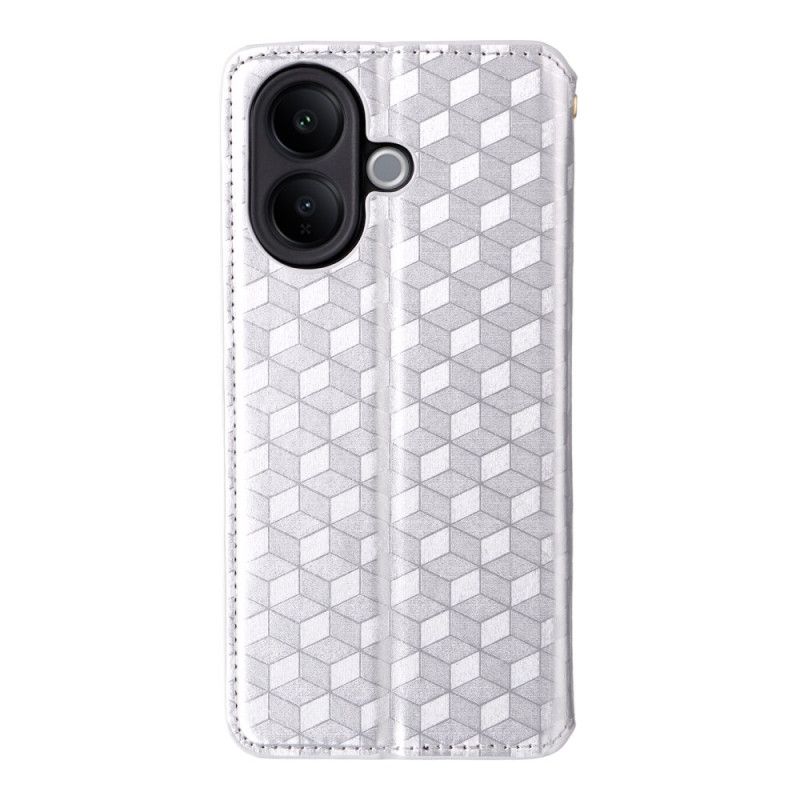 Flip Case Für Vivo V60 Lite Rautenmuster
