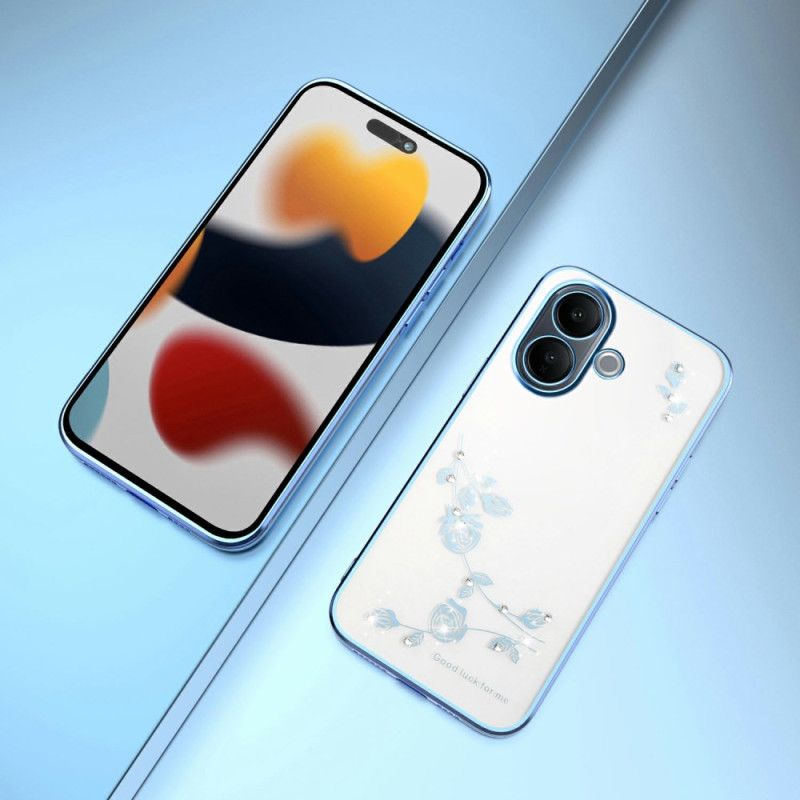 Hülle Vivo V60 Lite Handyhülle Strasssteine Und Ewige Blumen