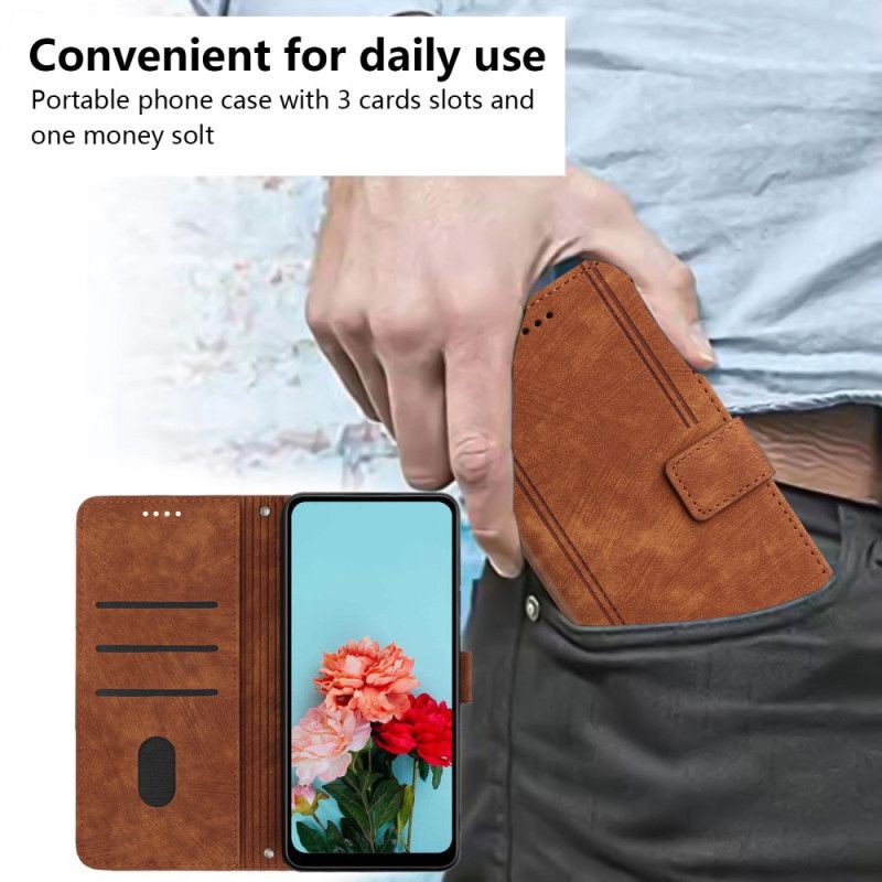 Lederhüllen Für Vivo V60 Lite Retro-design