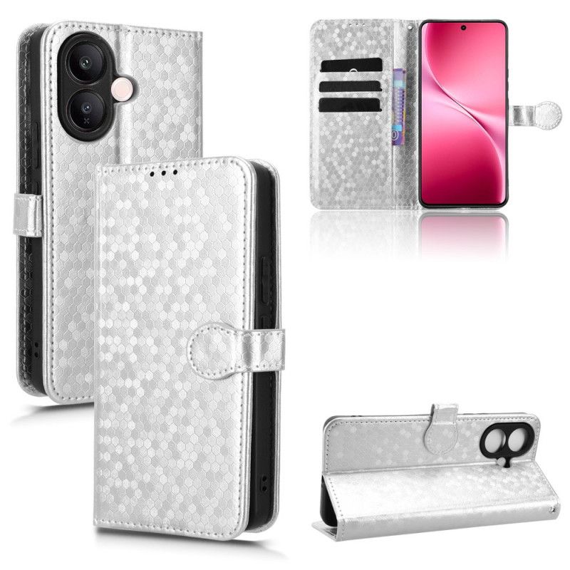 Lederhüllen Vivo V60 Lite Handyhülle Glitzerpunktmuster